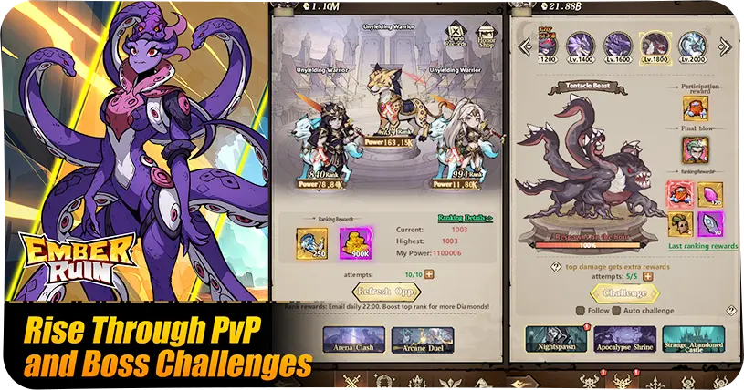 Rise Through PvP and Boss Challenges